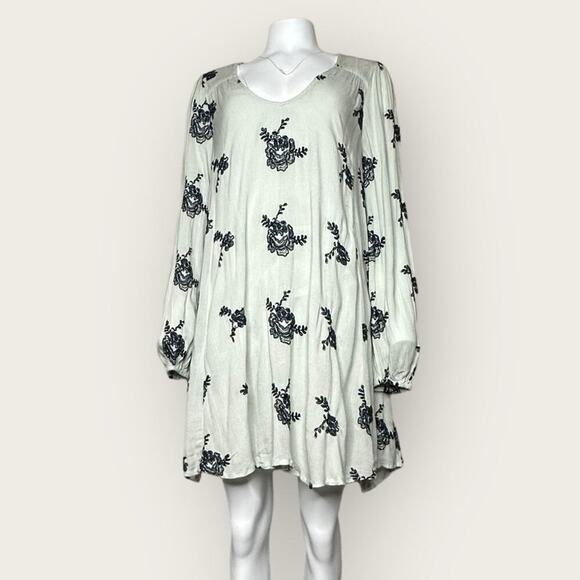 EUC | Free People | Emma Austin Tunic Swing Mini Dress | Gray | Large - Picture 2 of 15